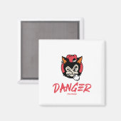 Danger Street Wear Magnet (Vorderseite/Rückseite)