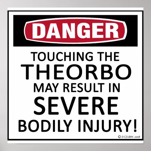 Danger Theorbo Poster (Vorne)