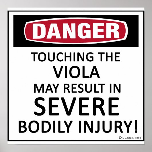 Danger Viola Poster (Vorne)