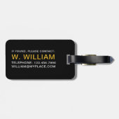 DANGER WORKAHOLIC - Warnschild für rostende Metall Gepäckanhänger (Rückseite horizontal)