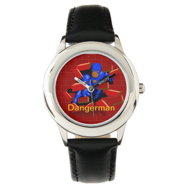 Dangerman Urban Superhero Wall Smash Watch Armbanduhr (Vorderseite)