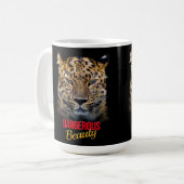 Dangerous Beauty - Leopard Mug Kaffeetasse (Vorderseite Links)