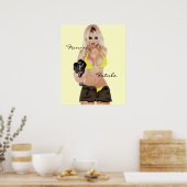 Dangerous Blonde Femme Fatale Poster (Küche)