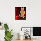 Dangerous Blonde Shadow Femme Fatale Poster (Heimbüro)