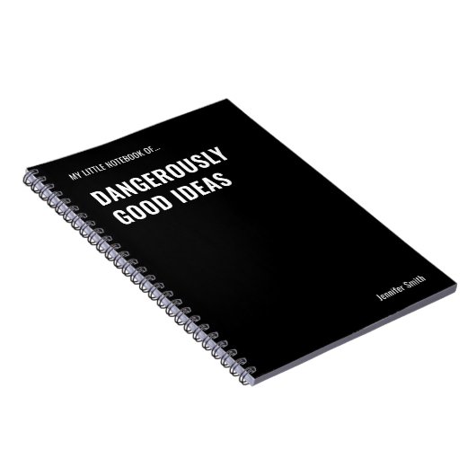 Dangerous Good Ideas Funny Zitat Notizblock (Rechte Seite)