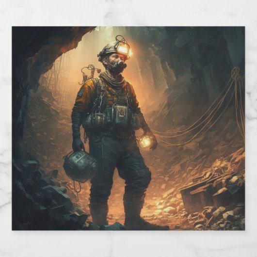 Dangerous Mines Bierflaschenetikett (Einzelnes Label)