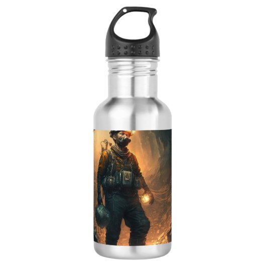Dangerous Mines Edelstahlflasche (Vorderseite)