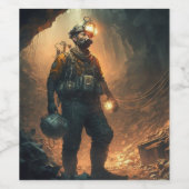 Dangerous Mines Weinetikett (Einzelnes Label)