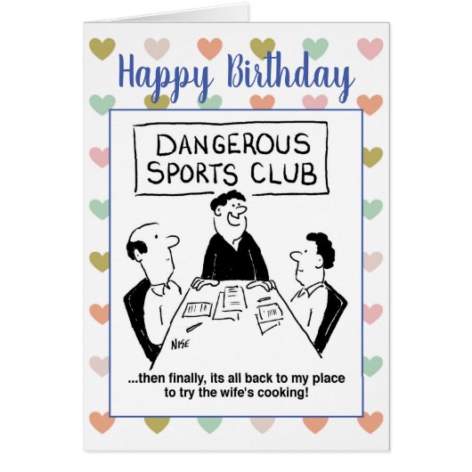 Dangerous Sports Club Cartoon (Vorne)