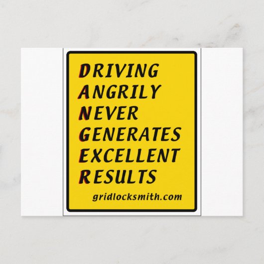 DANGERsign Postkarte (Vorderseite)