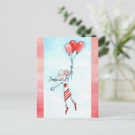Danging Mouse Postkarte (Stehend Vorderseite)