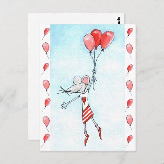 Danging Mouse Postkarte (Vorne/Hinten)