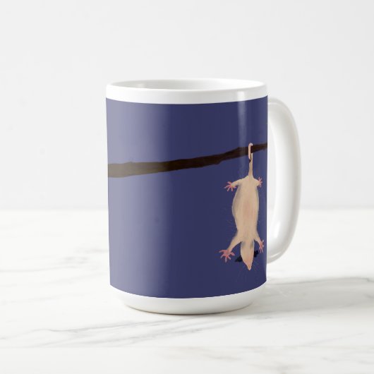 Dangle in Machbarkeit mit diesem schönen Opossum Kaffeetasse (VorderseiteRechts)