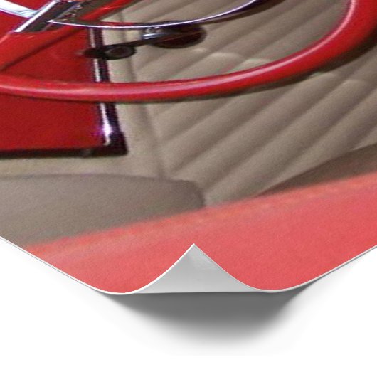 Dangling Dice Classic Auto Foto Poster (Ecke)