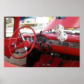 Dangling Dice Classic Auto Foto Poster (Vorne)