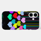 Dangling Hörer auf schwarz Case-Mate iPhone Hülle (Rückseite (Horizontal))