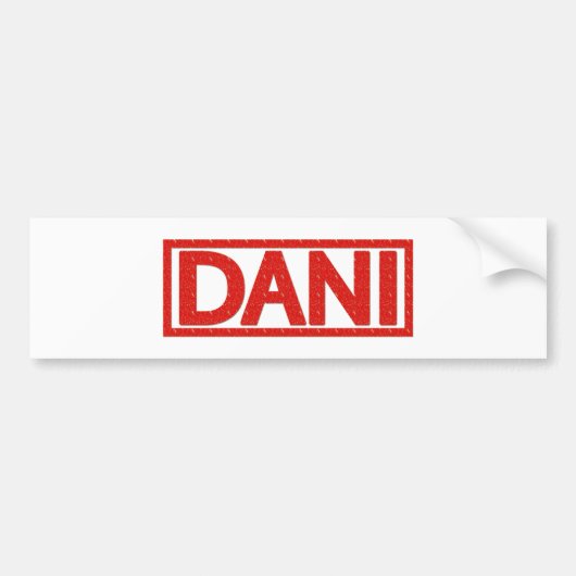 Dani Briefmarke Autoaufkleber (Vorne)
