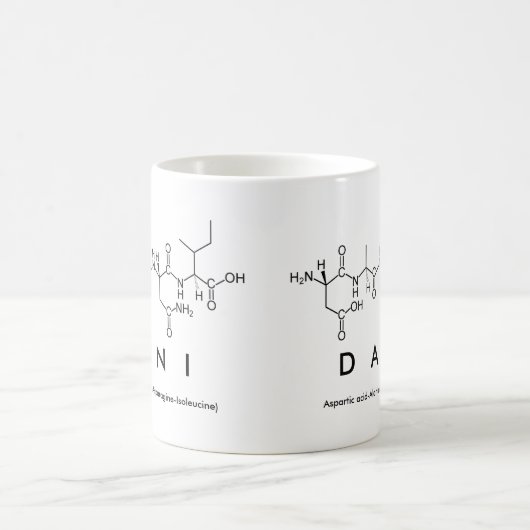 Dani Peptid-Namen-Tasse Kaffeetasse (Mittel)