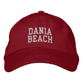 Dania Beach Florida bestickter Baseballhut Bestickte Baseballkappe (Vorderseite)