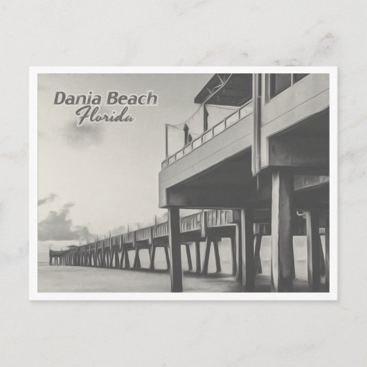 DANIA BEACH FLORIDA POSTKARTE (Vorderseite)