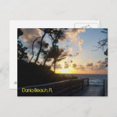Dania Beach Sunrise Postkarte (Vorne/Hinten)