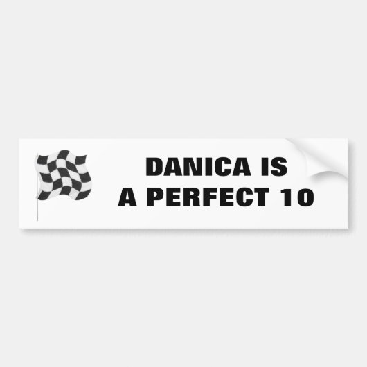 DANICA IST PERFEKTEN 10 AUTOAUFKLEBER (Vorne)
