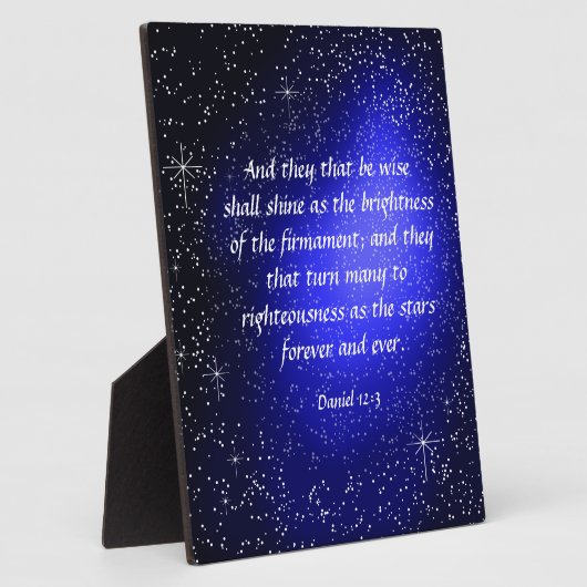 Daniel 12:3 Plaque Fotoplatte (Seite)
