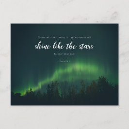 Daniel 12:3 - Shine like the stars Postkarte
