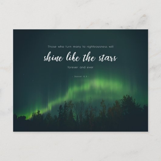 Daniel 12:3 - Shine like the stars Postkarte (Vorderseite)