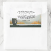 Daniel 2:21-22 Er ändert seine Zeiten und Jahresze Rechteckiger Aufkleber (Tasche)