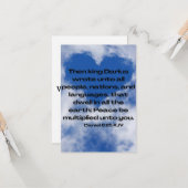 Daniel 6:25 KJV Bible Verse Pic Flat Begrüßung Karte (Vorderseite/Rückseite Beispiel)