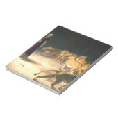 Daniel Answer to King in Lions Den Briton Riviere Notizblock (Rotiert)