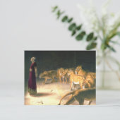 Daniel Answer To King In Lions Den Briton Riviere Postkarte (Stehend Vorderseite)