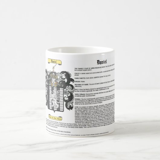Daniel (Bedeutung) Kaffeetasse (Mittel)