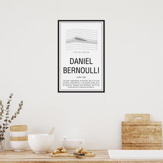 Daniel Bernoulli Poster (Küche)