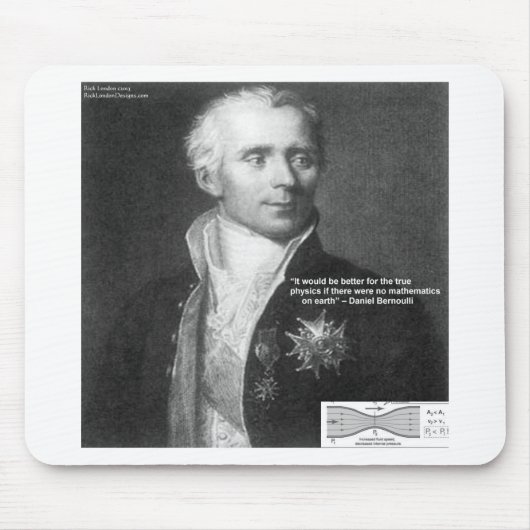 Daniel Bernoulli True Physical Quotierungen - Gesc Mousepad (Vorne)