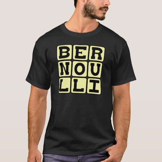 Daniel Bernoulli vom Bernoulli-Prinzip T-Shirt (Vorderseite)