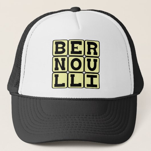 Daniel Bernoulli vom Bernoulli-Prinzip Truckerkappe (Vorderseite)