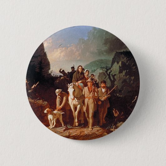 Daniel Boone begleitet Siedler Button (Vorderseite)