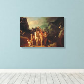 Daniel Boone begleitet Siedler durch den Cumber Leinwanddruck (Insitu (Holzboden))