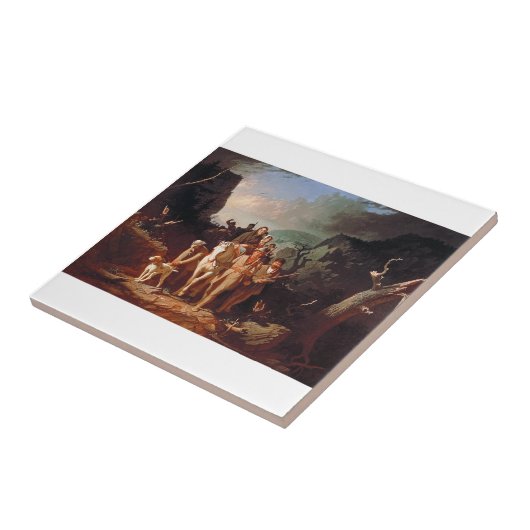 Daniel Boone begleitet Siedler Fliese (Seite)