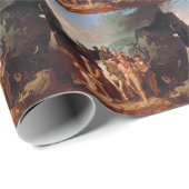 Daniel Boone begleitet Siedler Geschenkpapier (Rolleneckpunkt)