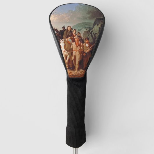 Daniel Boone begleitet Siedler Golf Headcover (Vorderseite)