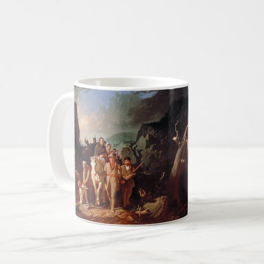 Daniel Boone begleitet Siedler Kaffeetasse (Vorderseite Links)
