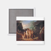 Daniel Boone begleitet Siedler Magnet (Vorderseite/Rückseite)