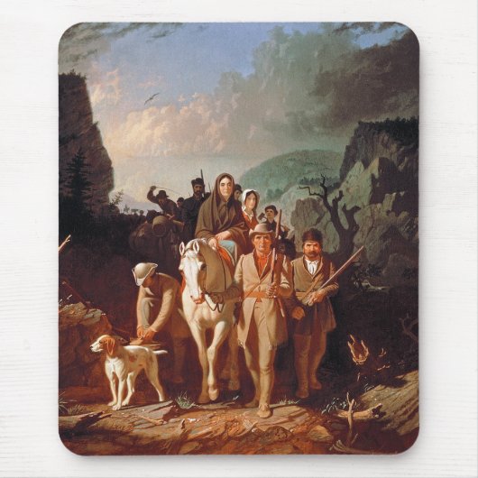 Daniel Boone begleitet Siedler Mousepad (Vorne)