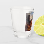 Daniel Boone begleitet Siedler Schnapsglas (Links)