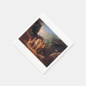 Daniel Boone begleitet Siedler Serviette (Ecke)