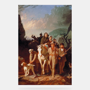 Daniel Boone geleitet Siedler Acrylschild