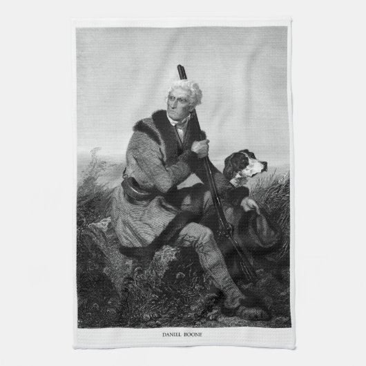 Daniel Boone Geschirrtuch (Vertikal)
